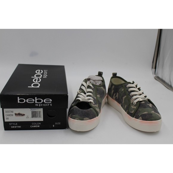 bebe Shoes - bebe Womens Destini camdm Fashion Sneaker Size 9M ZG15501M-76B